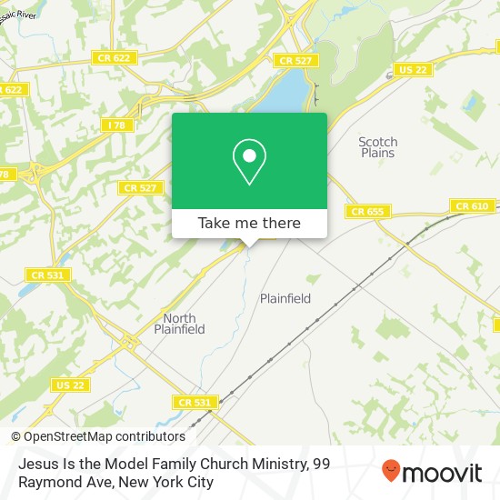 Jesus Is the Model Family Church Ministry, 99 Raymond Ave map