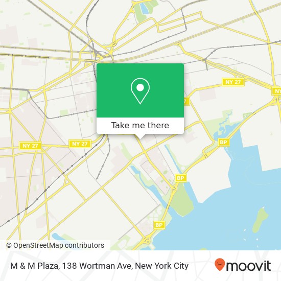Mapa de M & M Plaza, 138 Wortman Ave