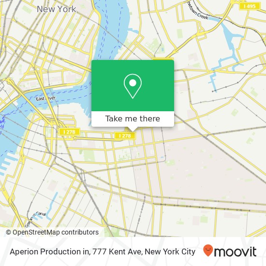 Aperion Production in, 777 Kent Ave map