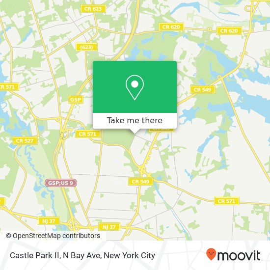 Mapa de Castle Park II, N Bay Ave