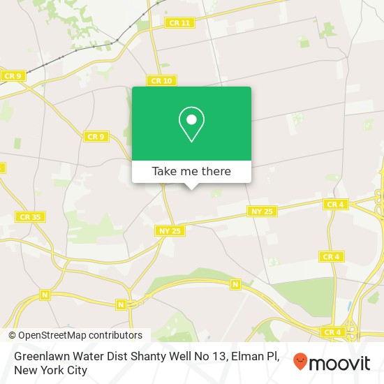 Mapa de Greenlawn Water Dist Shanty Well No 13, Elman Pl