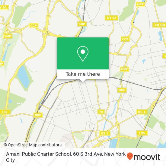 Mapa de Amani Public Charter School, 60 S 3rd Ave