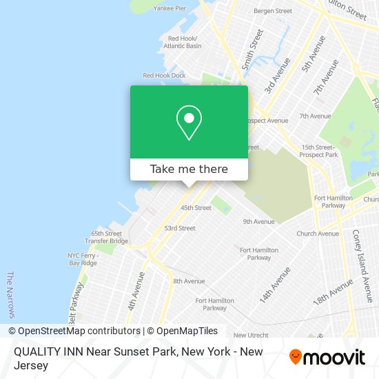 QUALITY INN Near Sunset Park map
