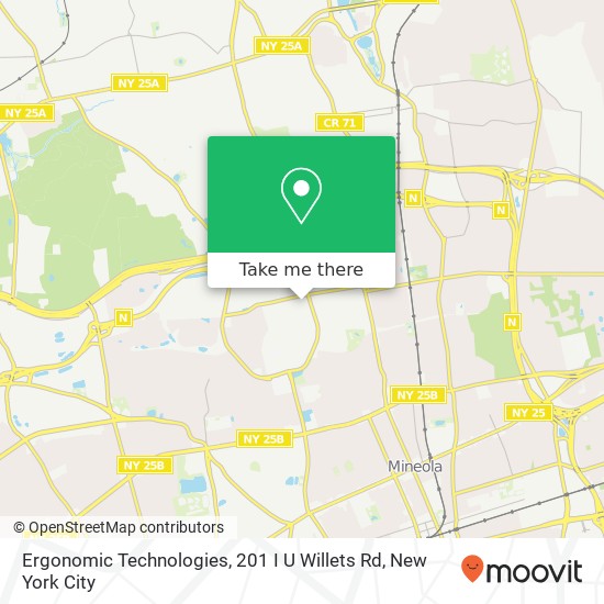 Ergonomic Technologies, 201 I U Willets Rd map