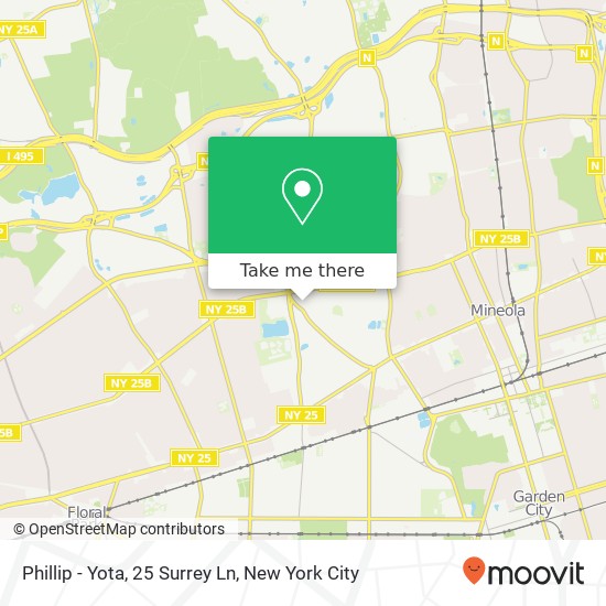 Phillip - Yota, 25 Surrey Ln map