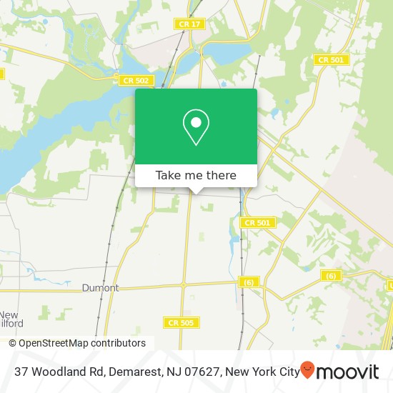 37 Woodland Rd, Demarest, NJ 07627 map