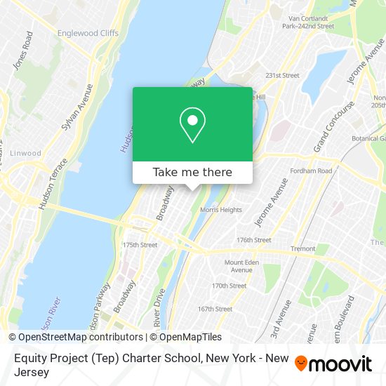 Equity Project (Tep) Charter School map