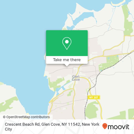 Crescent Beach Rd, Glen Cove, NY 11542 map