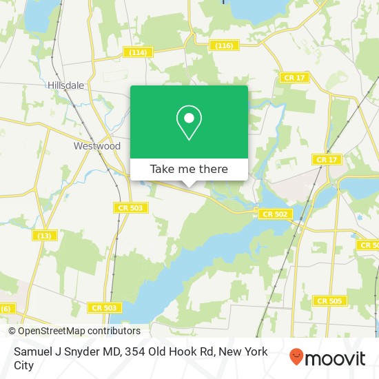 Samuel J Snyder MD, 354 Old Hook Rd map
