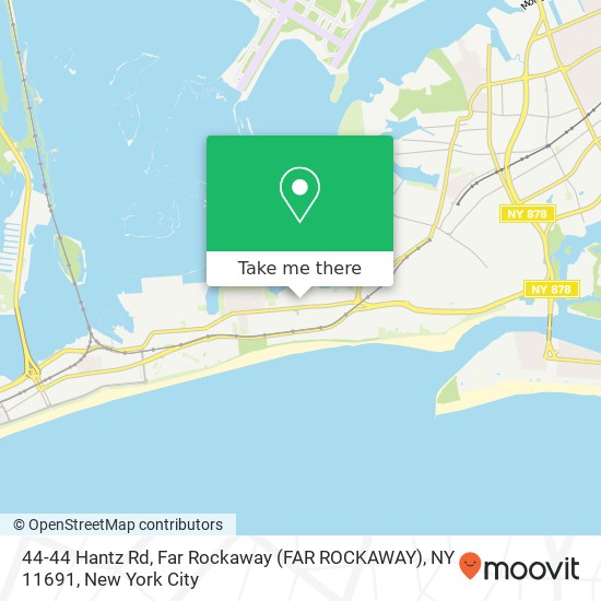 Mapa de 44-44 Hantz Rd, Far Rockaway (FAR ROCKAWAY), NY 11691