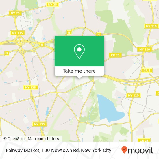 Mapa de Fairway Market, 100 Newtown Rd