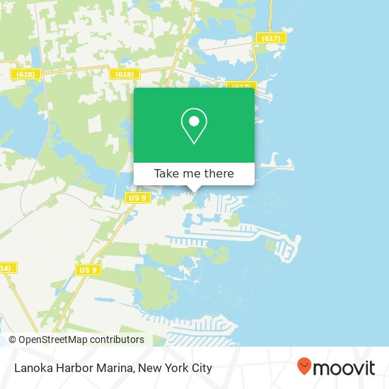 Lanoka Harbor Marina map