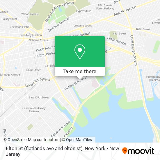 Elton St (flatlands ave and elton st) map