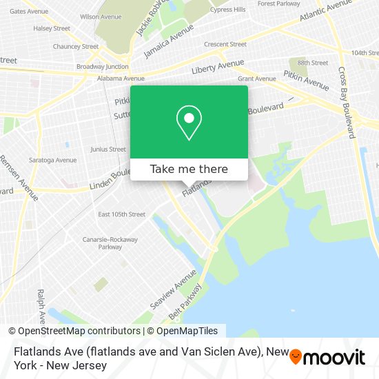 Flatlands Ave (flatlands ave and Van Siclen Ave) map