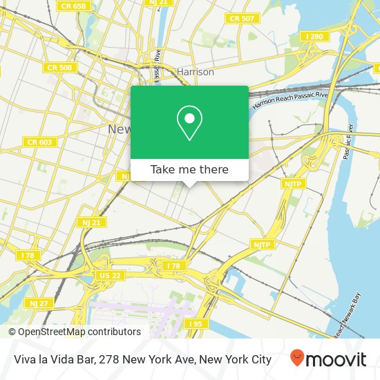 Mapa de Viva la Vida Bar, 278 New York Ave