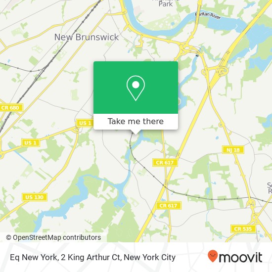 Mapa de Eq New York, 2 King Arthur Ct