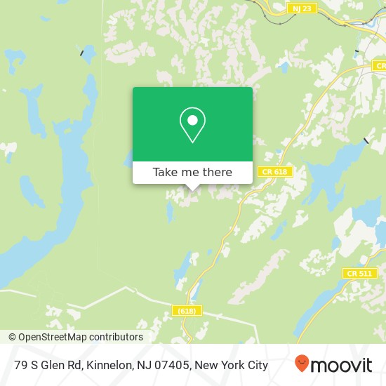 Mapa de 79 S Glen Rd, Kinnelon, NJ 07405