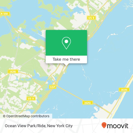 Ocean View Park/Ride map