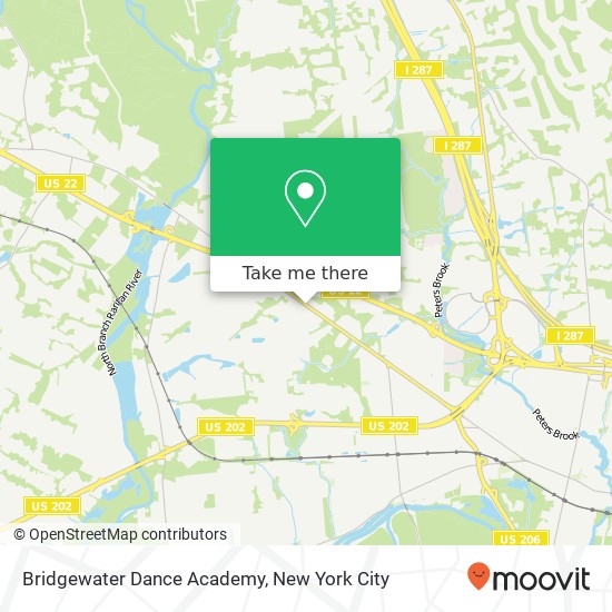 Bridgewater Dance Academy map