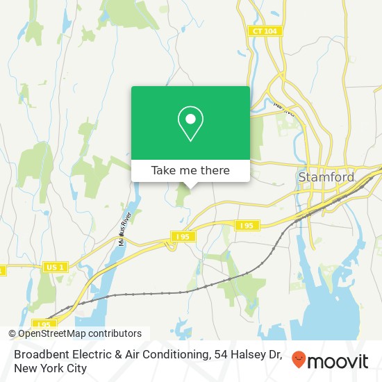 Mapa de Broadbent Electric & Air Conditioning, 54 Halsey Dr