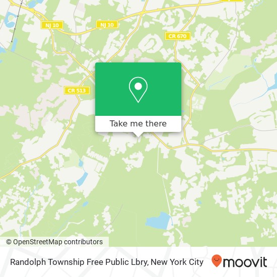 Randolph Township Free Public Lbry map