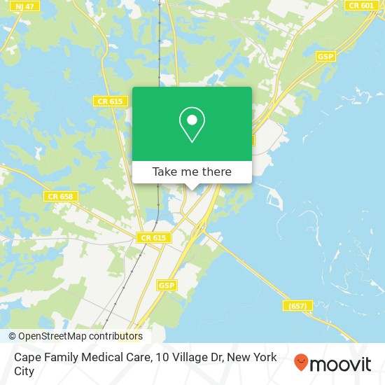 Mapa de Cape Family Medical Care, 10 Village Dr