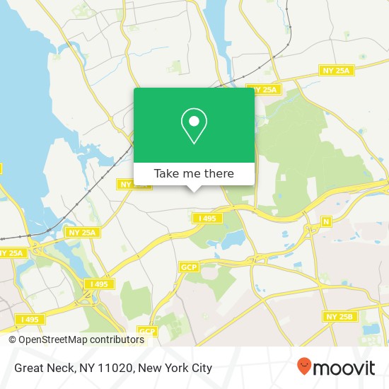 Mapa de Great Neck, NY 11020