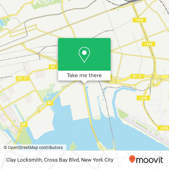 Clay Locksmith, Cross Bay Blvd map