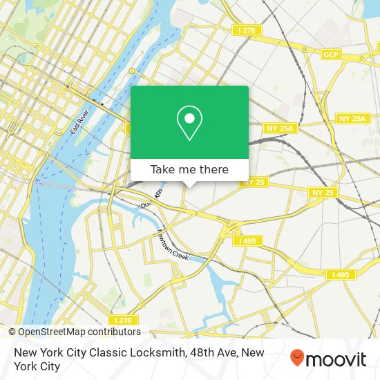 Mapa de New York City Classic Locksmith, 48th Ave