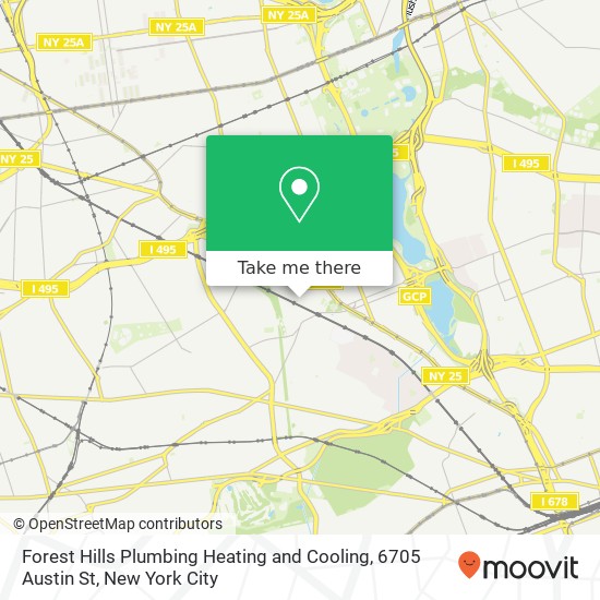 Forest Hills Plumbing Heating and Cooling, 6705 Austin St map