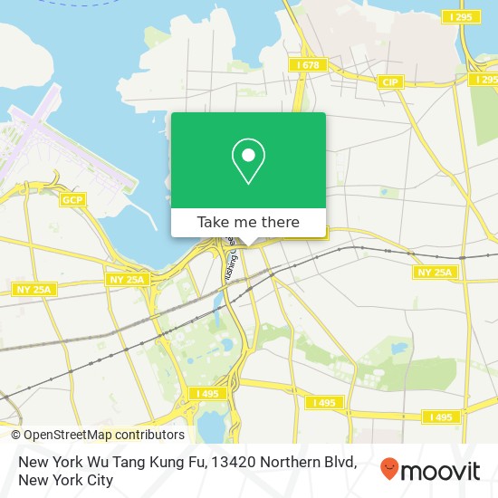 Mapa de New York Wu Tang Kung Fu, 13420 Northern Blvd