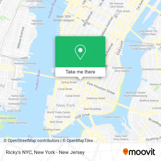 Ricky's NYC map