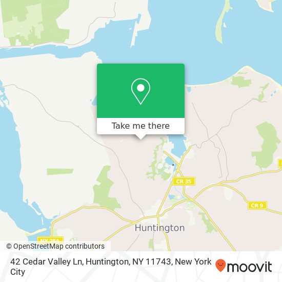 42 Cedar Valley Ln, Huntington, NY 11743 map