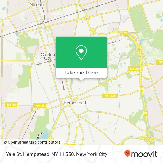 Mapa de Yale St, Hempstead, NY 11550