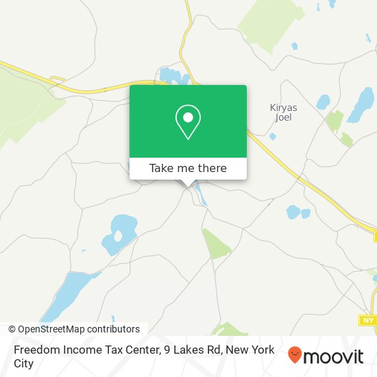 Mapa de Freedom Income Tax Center, 9 Lakes Rd