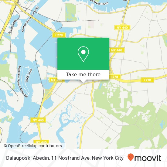 Mapa de Dalauposki Abedin, 11 Nostrand Ave