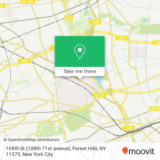 108th St (108th 71st avenue), Forest Hills, NY 11375 map