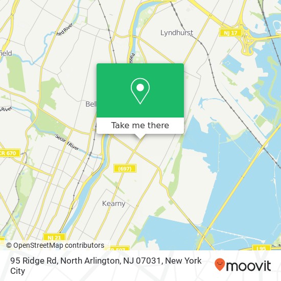 95 Ridge Rd, North Arlington, NJ 07031 map