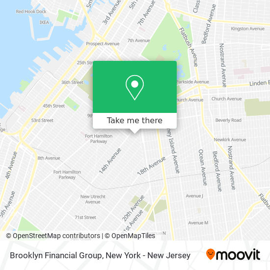 Mapa de Brooklyn Financial Group