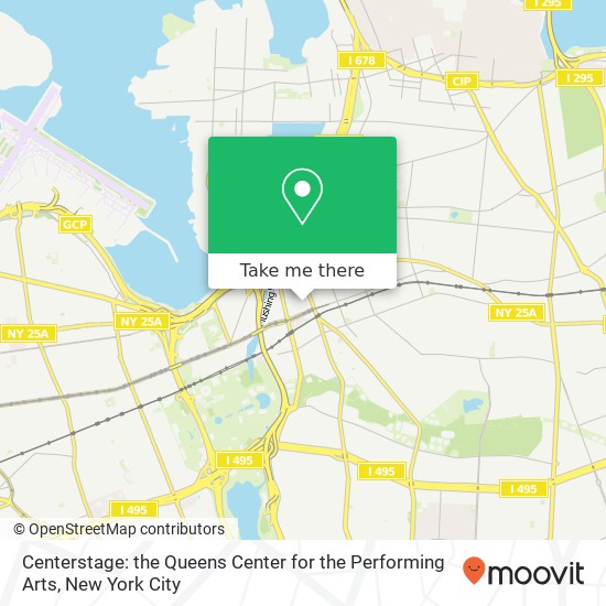 Centerstage: the Queens Center for the Performing Arts map