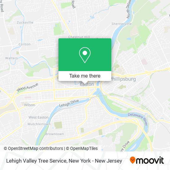 Lehigh Valley Tree Service map