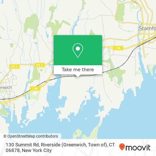 130 Summit Rd, Riverside (Greenwich, Town of), CT 06878 map