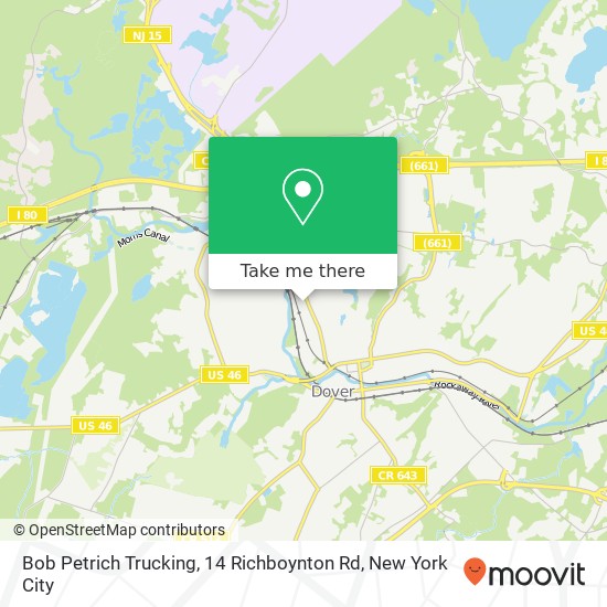 Bob Petrich Trucking, 14 Richboynton Rd map