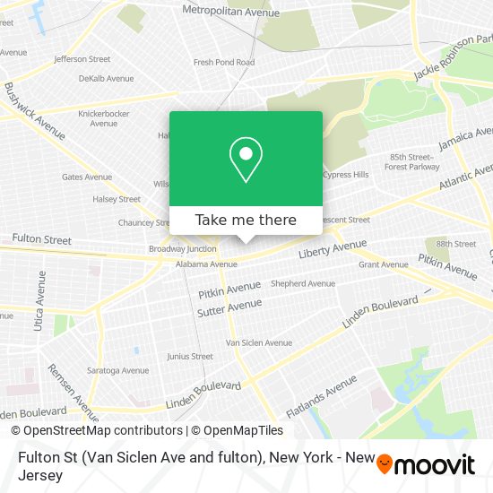 Fulton St (Van Siclen Ave and fulton) map