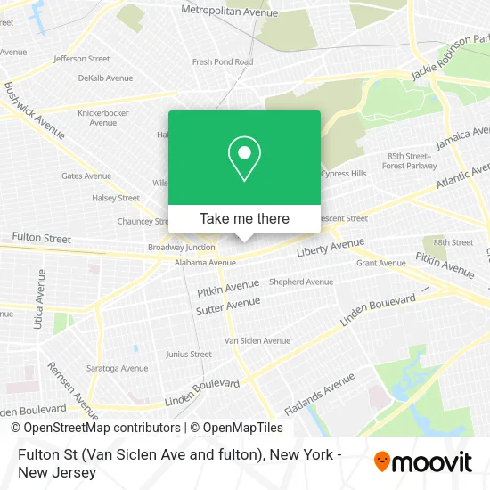 Mapa de Fulton St (Van Siclen Ave and fulton)