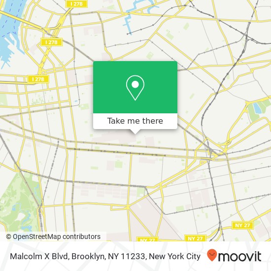 Malcolm X Blvd, Brooklyn, NY 11233 map