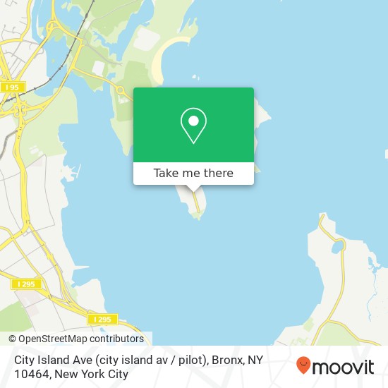 Mapa de City Island Ave (city island av / pilot), Bronx, NY 10464