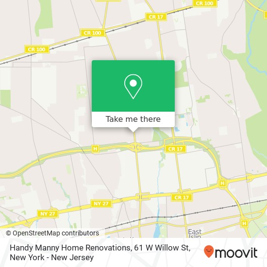 Mapa de Handy Manny Home Renovations, 61 W Willow St