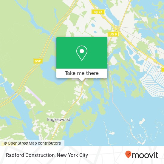 Radford Construction map