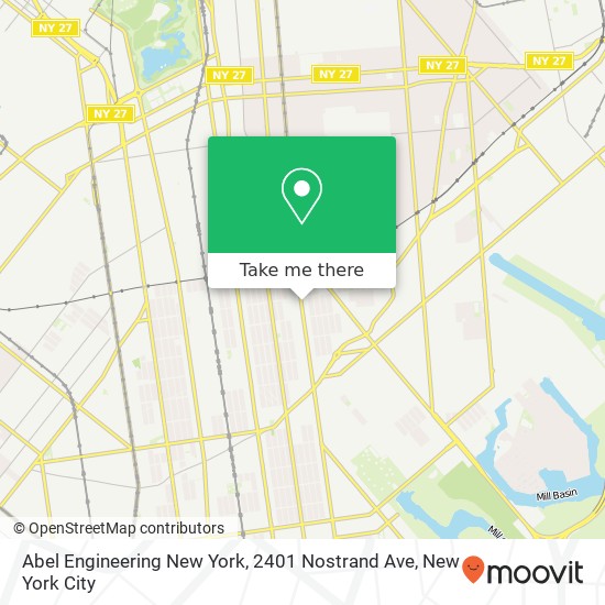 Mapa de Abel Engineering New York, 2401 Nostrand Ave